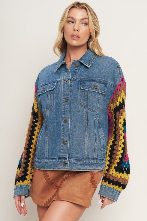 festival-weave-washed-denim-jacket Flying Tomato - Sophia's Style-6